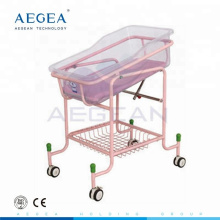 AG-CB010 more advanced ABS tray with mattress adjustable hospital baby cradles bed for sale